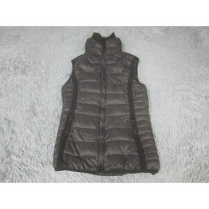 Zyia Active Womens Jacket XS Black‎ Casual Mock Neck Sleeveless Zip Up Polyester